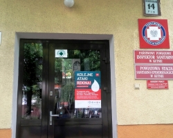 Plakaty o wydarzeniu znajdowały się w różnych miejscach w Kutnie.